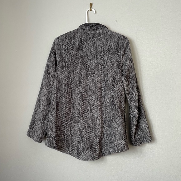 Stan Herman Women’s Grey Fleece Zip up Sweater M - Picture 2 of 4